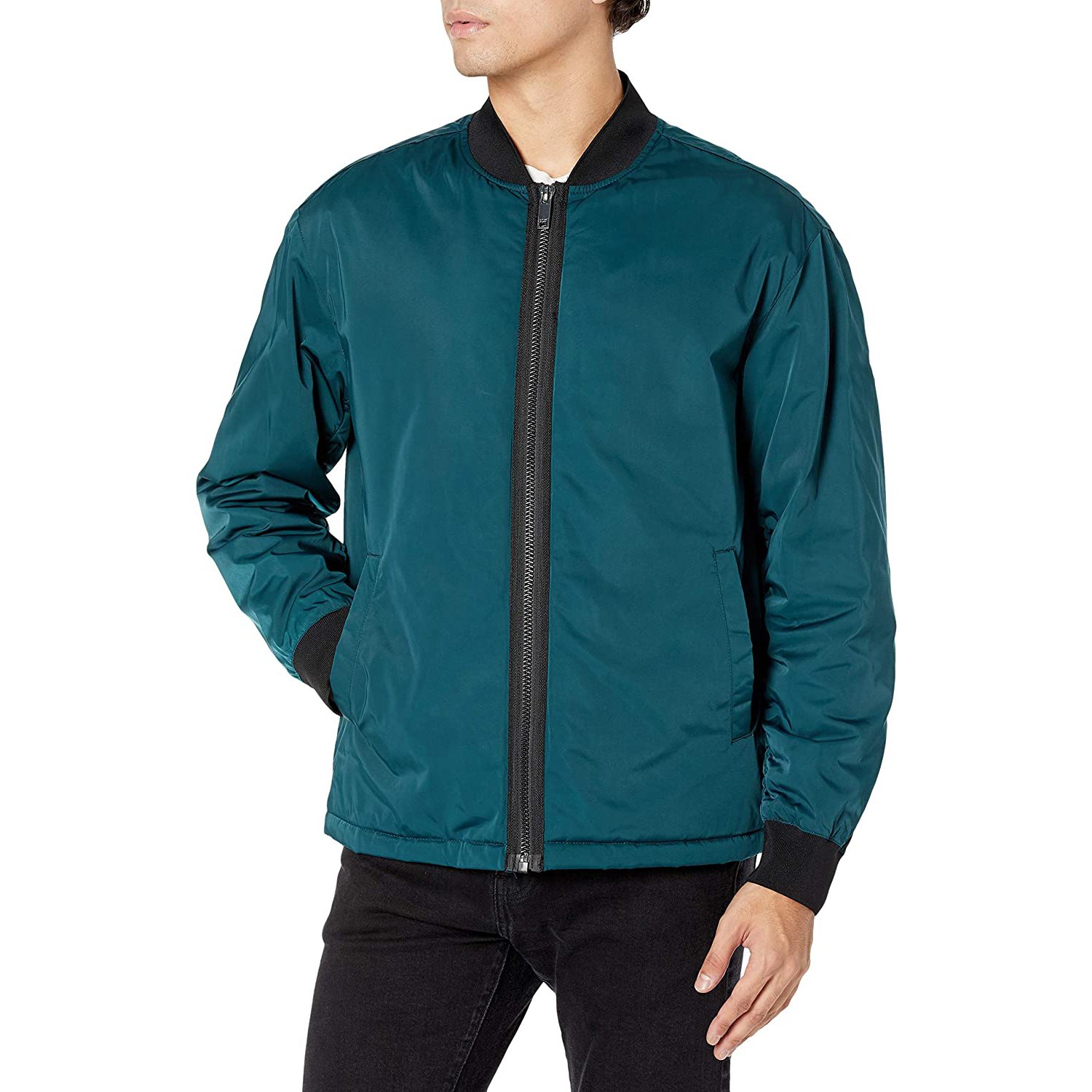 Men's High Quality Varsity Bomber Jacket Autumn Spring Streetwear Windbreaker Canvas Fabric Logo Decoration New Puffer Jacket