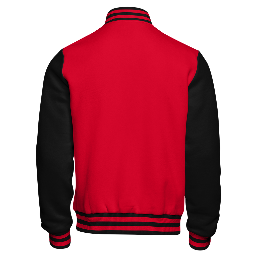 OEM Custom High Quality Navy Chenille Embroidery Leather Sleeves Bomber Letterman Varsity Jacket For Men