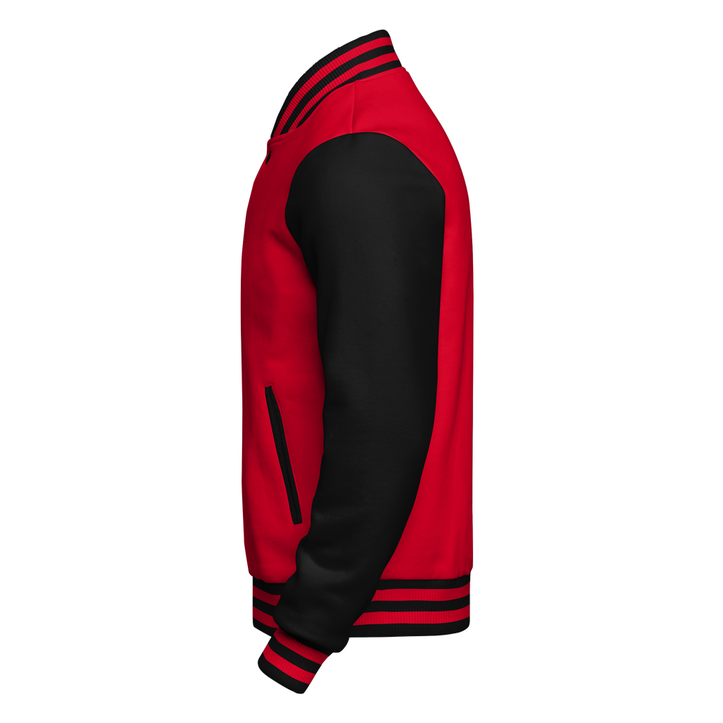 OEM Custom High Quality Navy Chenille Embroidery Leather Sleeves Bomber Letterman Varsity Jacket For Men