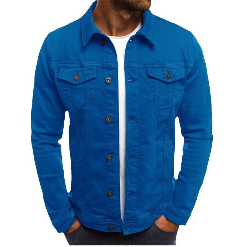 wholesale High Quality Spring Mens Cotton jeans Jacket custom Mens denim Jacket for men