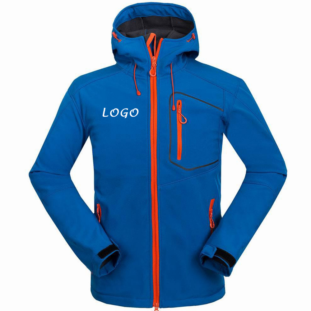 Custom Men Sports Softshell Jackets Outdoor Camping Coats Thermal Waterproof Windbreaker Jacket