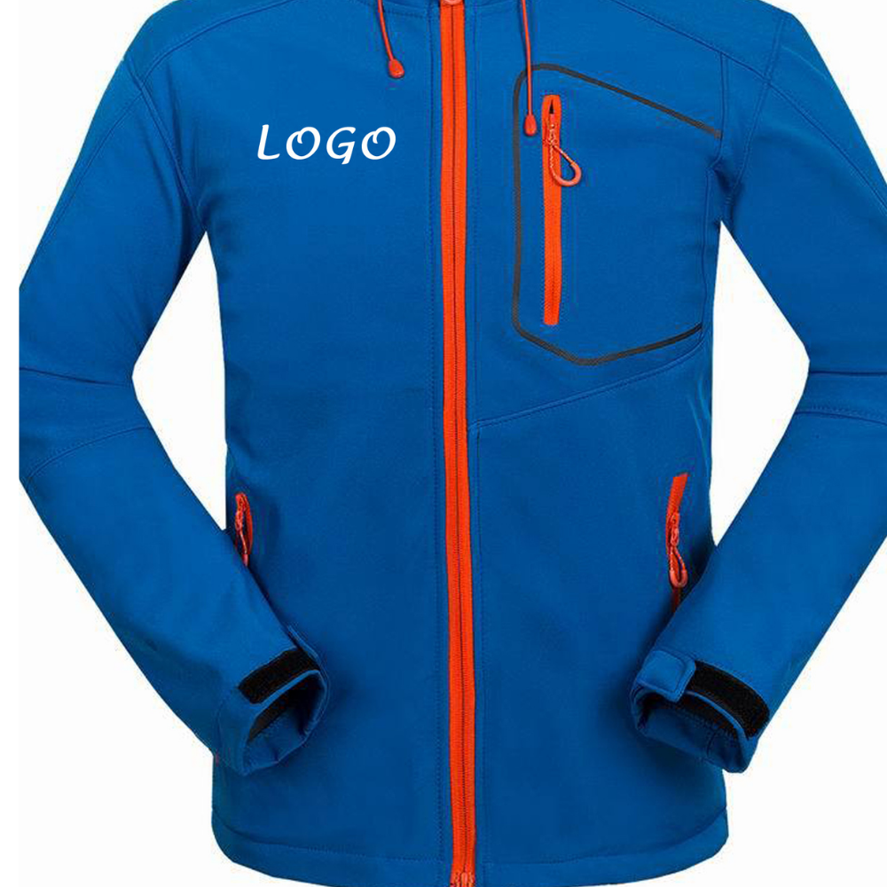 Custom Men Sports Softshell Jackets Outdoor Camping Coats Thermal Waterproof Windbreaker Jacket