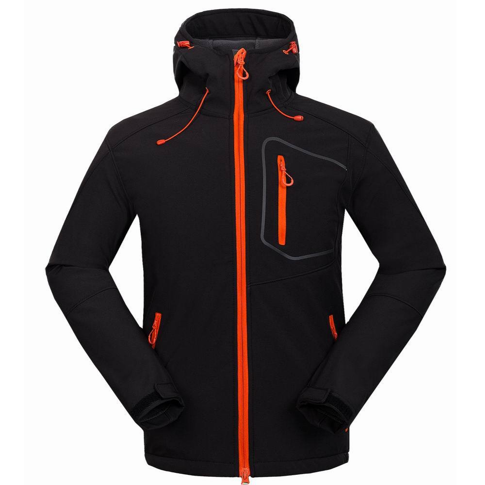 Custom Men Sports Softshell Jackets Outdoor Camping Coats Thermal Waterproof Windbreaker Jacket