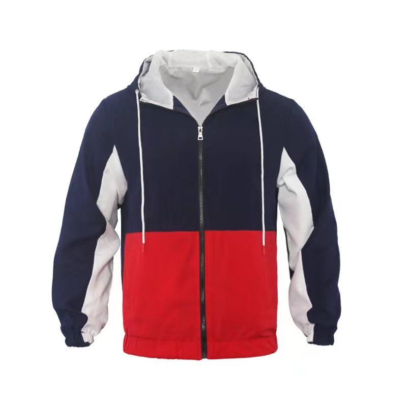 Customized LOGO spring and autumn hooded jacket casual European and American winter jacket for man men's clothing in stock