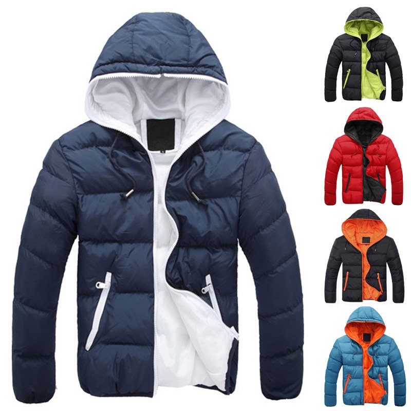 2023 Men's Hooded Cotton Jacket for Autumn and Winter winter bomber men's jackets