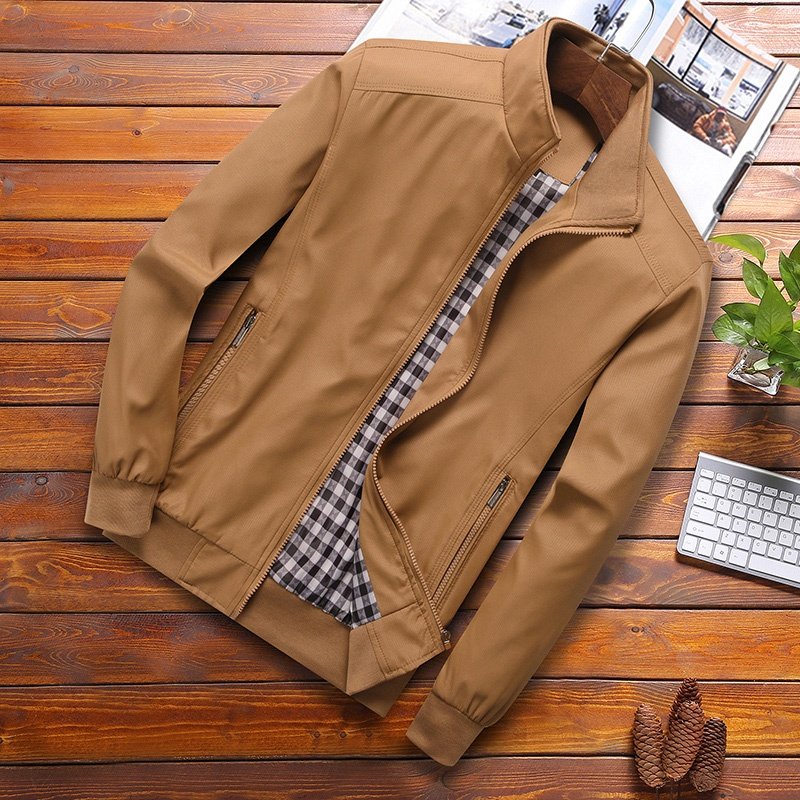2022 Spring Autumn Casual Solid Fashion Slim Jacket Men Overcoat New Arrival Baseball Jackets Men's Jacket M-6XL Top2022 Spring