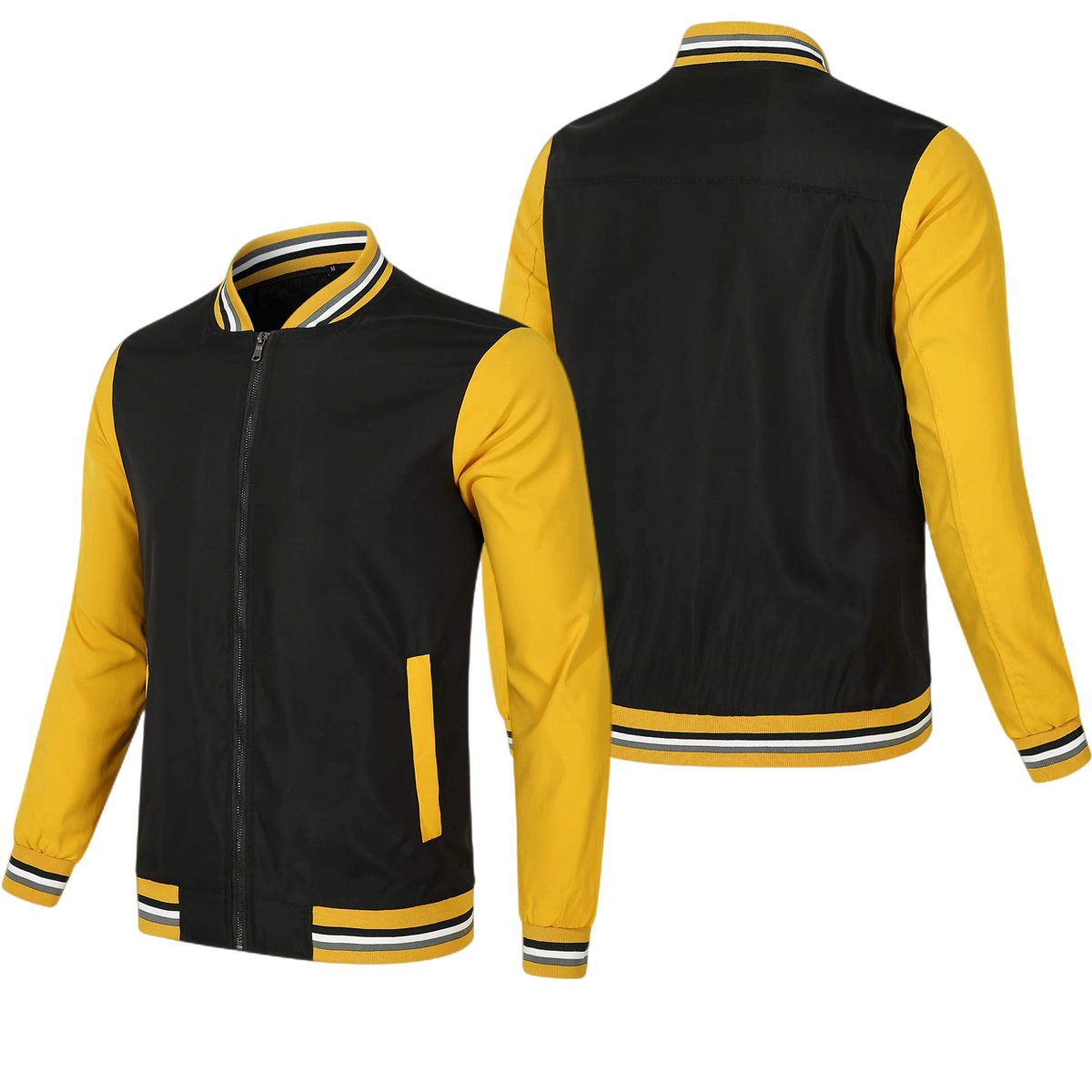 Wholesale Custom New Men's Casual Loose Sports Plus Size Zipper Jackets