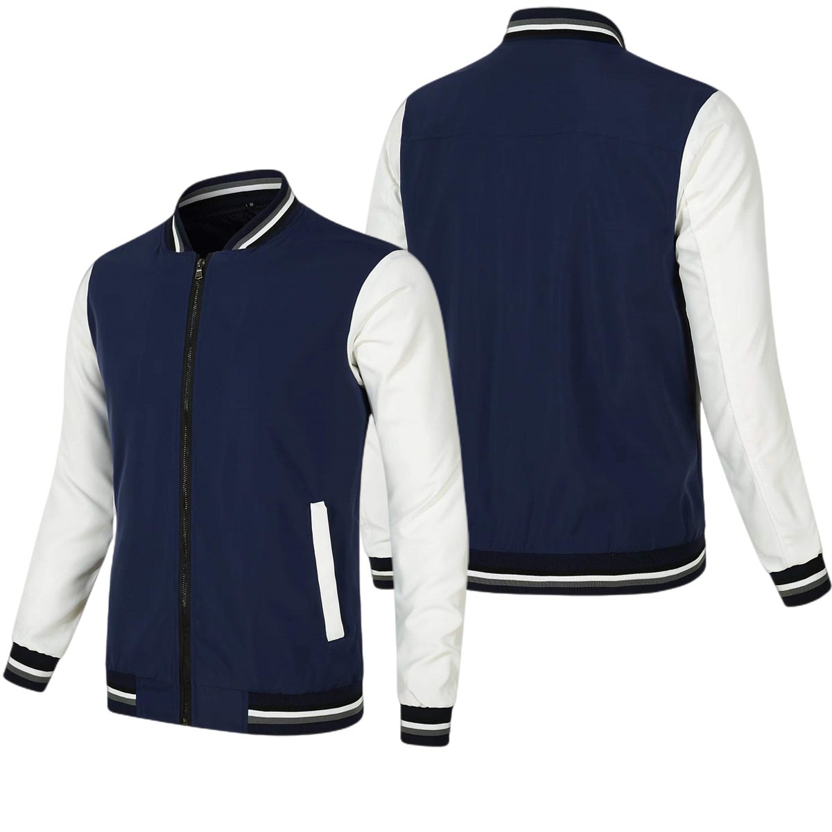 Wholesale Custom New Men's Casual Loose Sports Plus Size Zipper Jackets