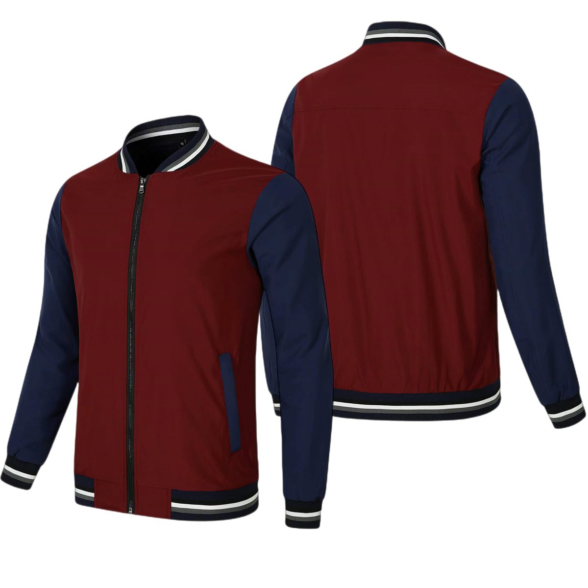 Wholesale Custom New Men's Casual Loose Sports Plus Size Zipper Jackets