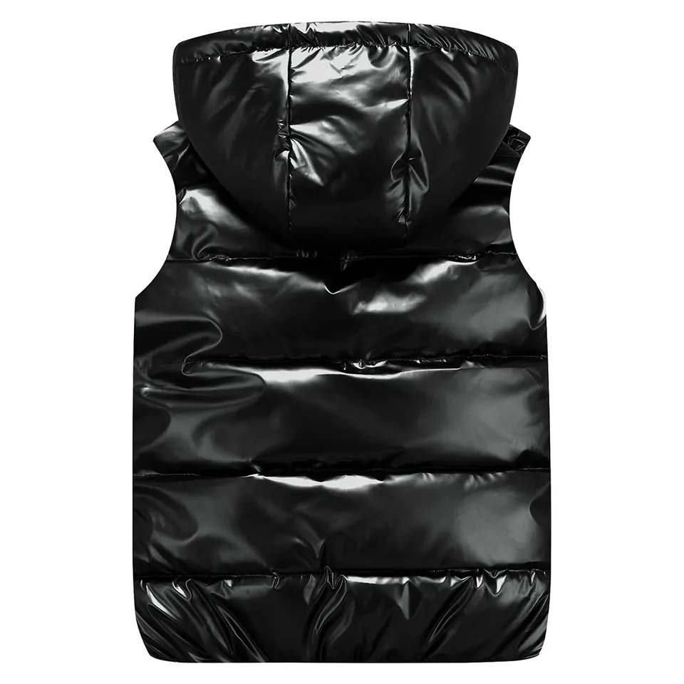 Custom Logo Men's Outdoor Lightweight Vest Stand Collar Zipper Pocket Winter Jacket Black Quilted Puffer Waistcoat Men's Vest