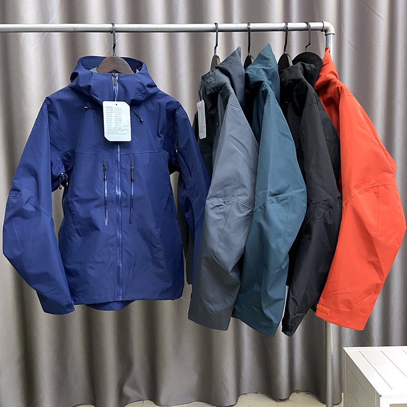 Custom Logo Men's Hard Shell Jacket Windproof Waterproof Fabric Outdoor Summer Activities-Hiking Camping Plus Size Anti-UV