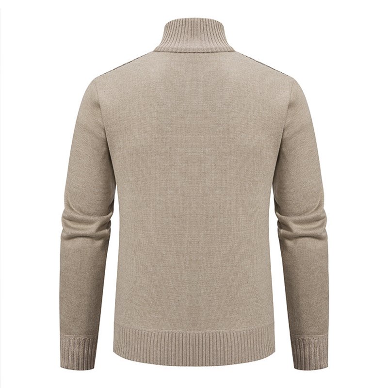 TONGYANG Autumn Men's Cardigan Sweaters Winter Warm Sweater Jacket High Quality Thicker Stand-up Collar Zipper Coats