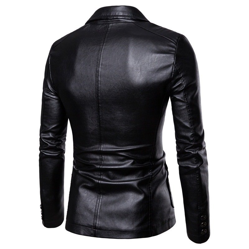 Factory Price Men's Matte PU Leather Jacket for Winter Casual Style Motor Cycle Bike PU Blazer Chaqueta para Hombres