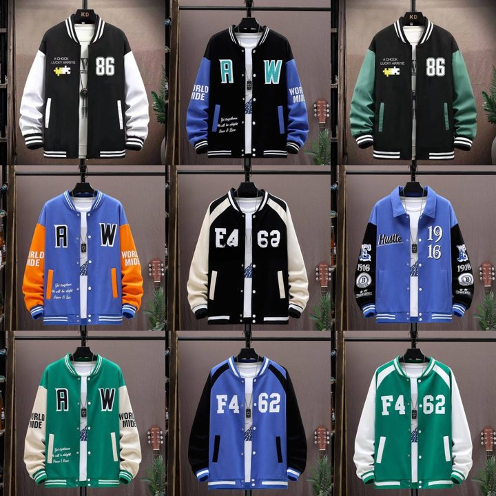 Wholesale low-priced school team jackets, winter fashionable men's jackets, snow down jackets, hot selling embroidery