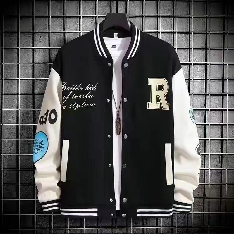 Wholesale low-priced school team jackets, winter fashionable men's jackets, snow down jackets, hot selling embroidery
