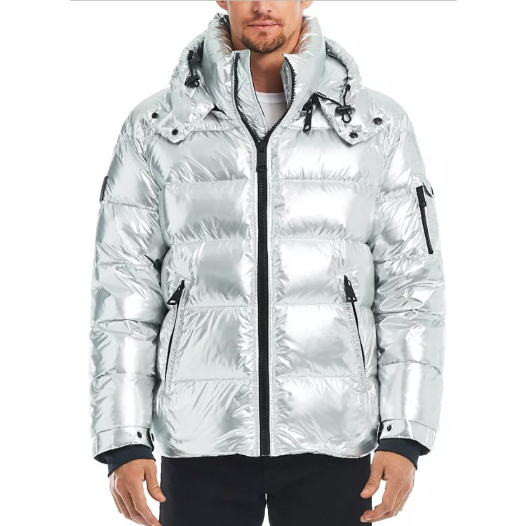 Street Wear Custom logo Men's Puffer Jacket embroidered printed Winter Bubble Jacket for Men