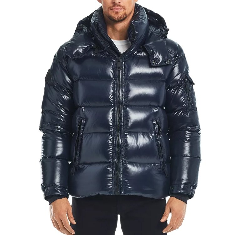 Street Wear Custom logo Men's Puffer Jacket embroidered printed Winter Bubble Jacket for Men