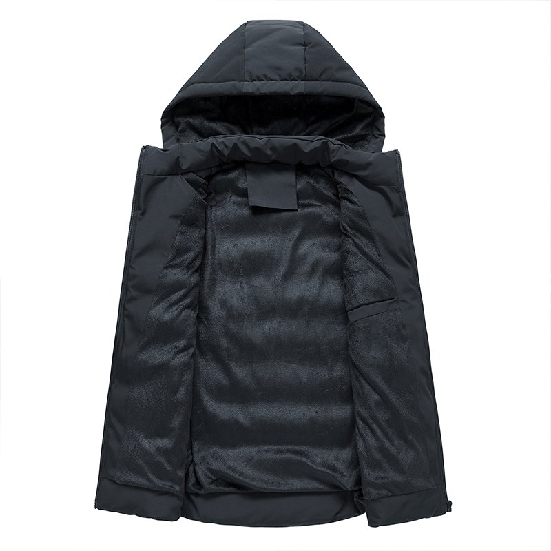 Men's fashion new design winter down jacket shiny jacket Warm Padded wholesale foam hooded jacket for men