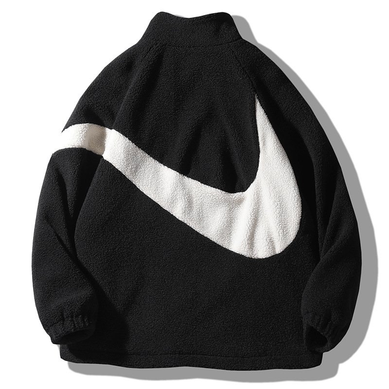 Men's Winter Lamb Plush Jacket Fur Integrated Granular Velvet Long Zipper Men Fleece Jacket Men's Winter Jacket 2024