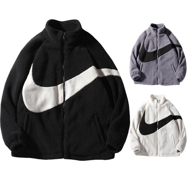 Men's Winter Lamb Plush Jacket Fur Integrated Granular Velvet Long Zipper Men Fleece Jacket Men's Winter Jacket 2024