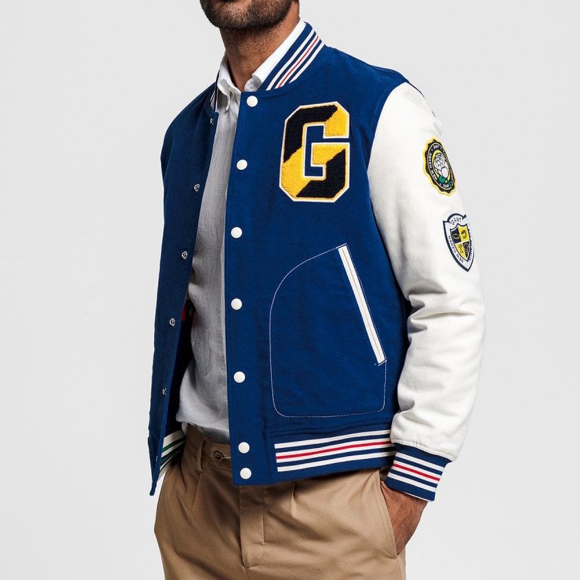 Custom Logo Winter Outdoor College Sports Baseball Men's Jackets & Coat Cotton Jacket Varsity Letterman Bomber Jacket Man