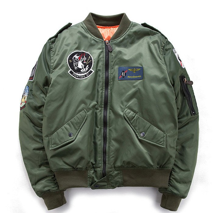 Ma1 Aviator Running Jacket Men's Pair Of 100% Cotton Padded Clothes Winter Men's Jacket Handsome Wind Coat