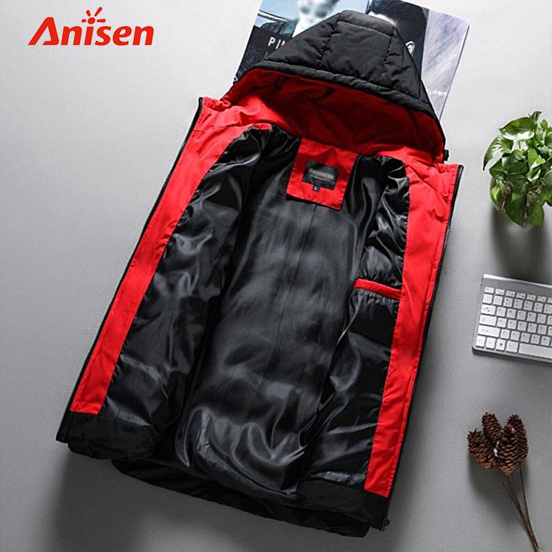 50% Discount Made In China Warm Winter Quilted Coat Outdoor Jacket Padded Warm Hooded Coat Men'S Puffer Jacket