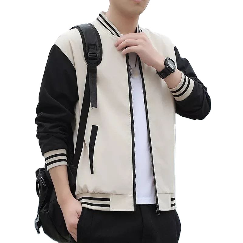 Leather Sleeve Baseball Letterman Varsity Jacket Custom Chenille Embroidery for Men Stand Casual Woven Winter Jackets