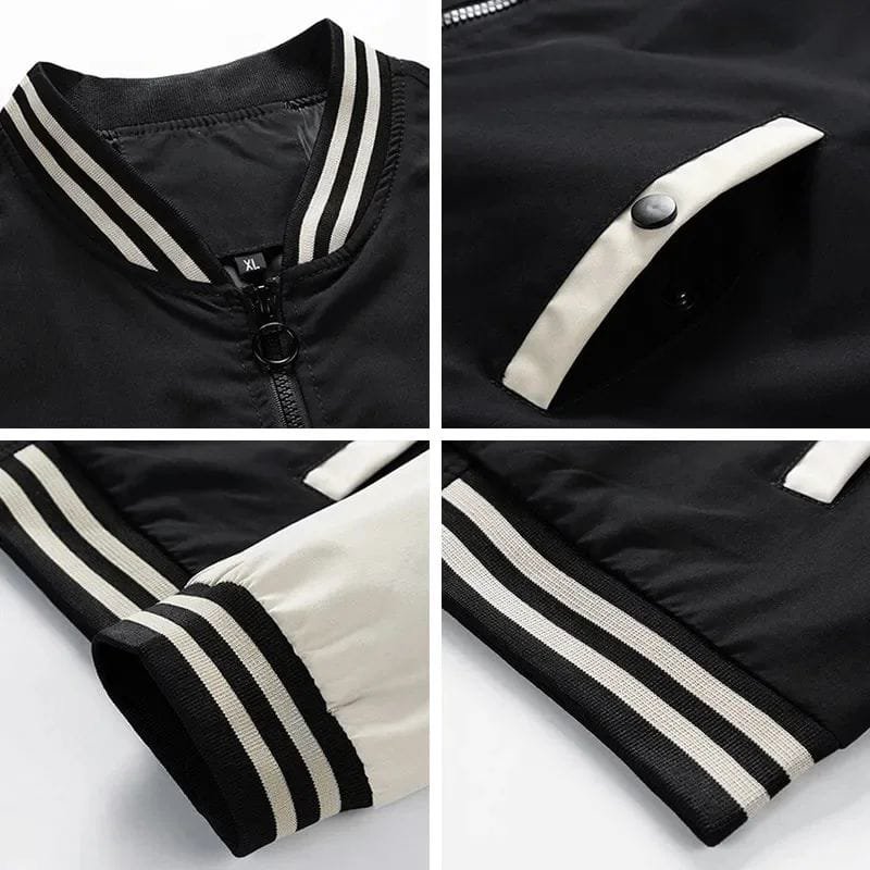 Leather Sleeve Baseball Letterman Varsity Jacket Custom Chenille Embroidery for Men Stand Casual Woven Winter Jackets