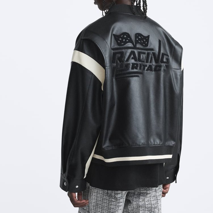 2023 New Fashion Baseball Varsity Jacket Oem Custom Coat Embroidery Logo Pu Leather Bomber Varsity Jacket For Men