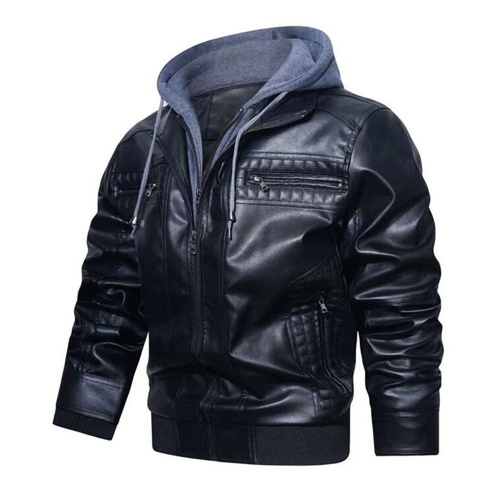 Wholesale Jacket Custom Zips And Belt Men Fashion Leather Motorcycle Jackets Made in Pakistan