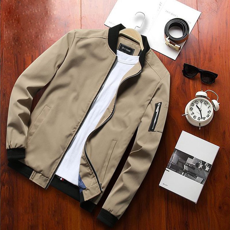 D0802ME07 Men's Jacket Autumn Tops Youth Fashion Jacket Sehe Fashion