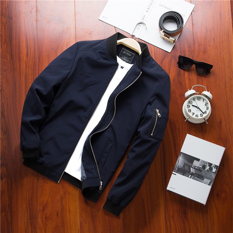 D0802ME07 Men's Jacket Autumn Tops Youth Fashion Jacket Sehe Fashion