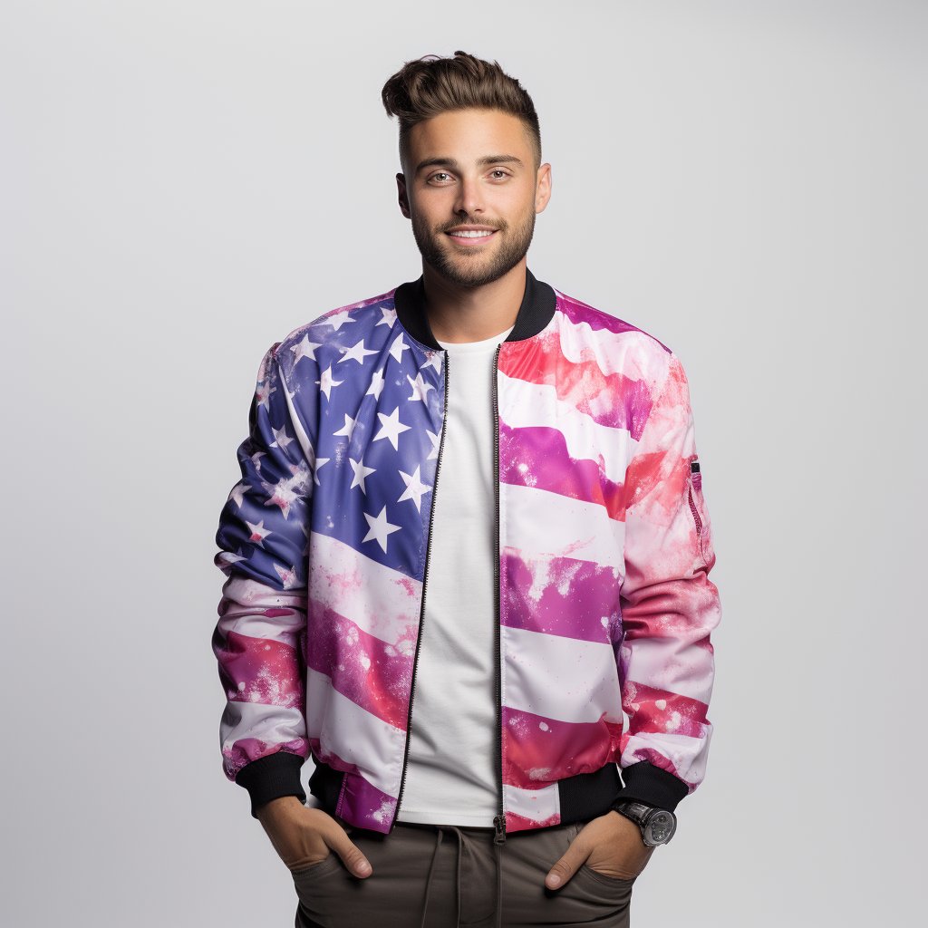 Aibort Custom Wholesale Sublimation Wholesale New Fashion Sport Style Bomber Coat Printed Zipper Long Sleeve Jacket//