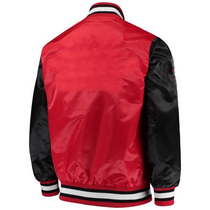 100% Polyester Satin New Design Fashion Loose Varsity Jackets Chenille Patches College Baseball Men's Jackets