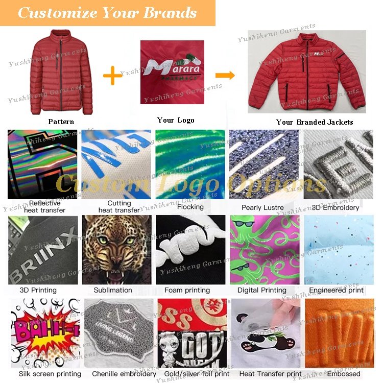 Wholesale Men's down Alternative Quilted Jacket Lightweight & Warm Nylon Windbreaker Coat Packable Insulation