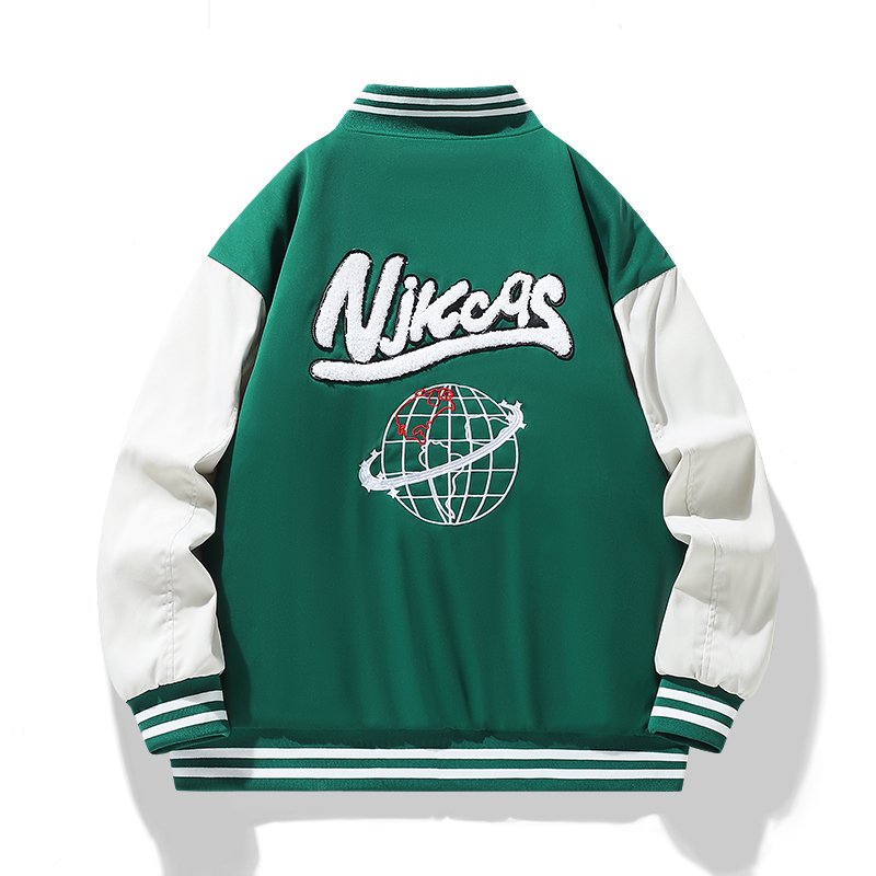 High Quality Wholesale Custom Chenille Embroidery Logo Men's Jacket Casual Preppy Style College Baseball Jacket For Men