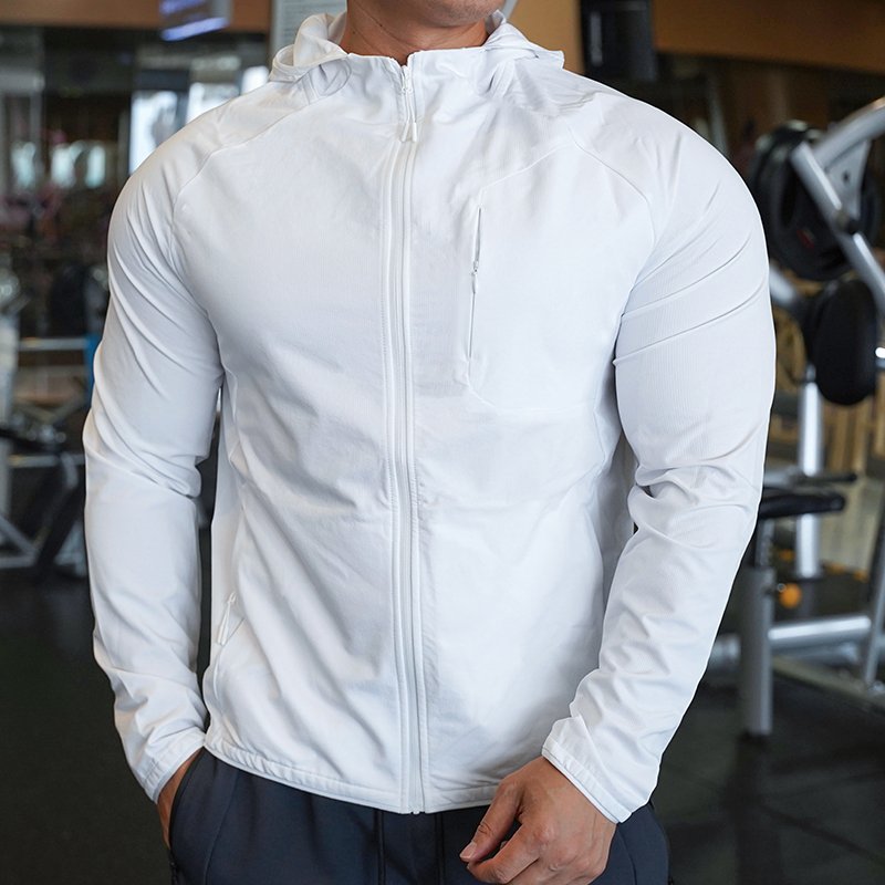Winter Slim-Fit Training Gym Running Plus Size Jackets Men Zip Up Work Pullover Sports Jacket