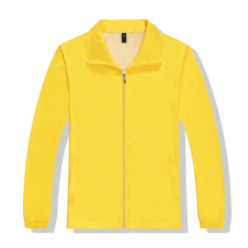 Customized micro label OEM logo men's quick drying coat women's coat windbreaker jacket long sleeve advertising company logo