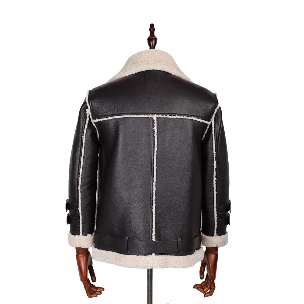 Streetwear Motorcycle Leather Coats Zip Up Windproof Winter Jackets For Men