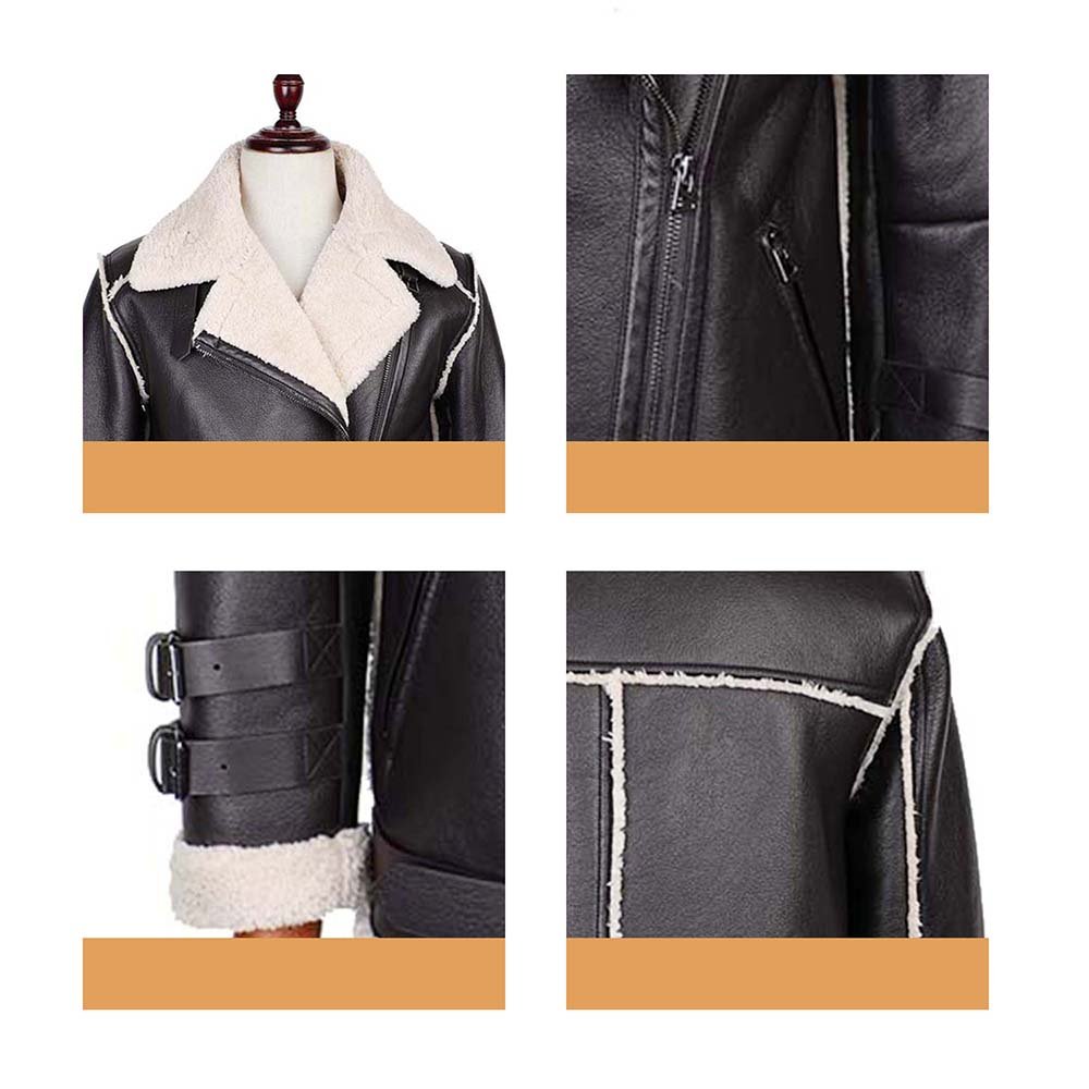 Streetwear Motorcycle Leather Coats Zip Up Windproof Winter Jackets For Men