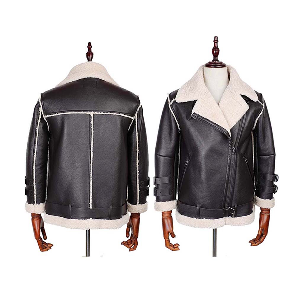 Streetwear Motorcycle Leather Coats Zip Up Windproof Winter Jackets For Men