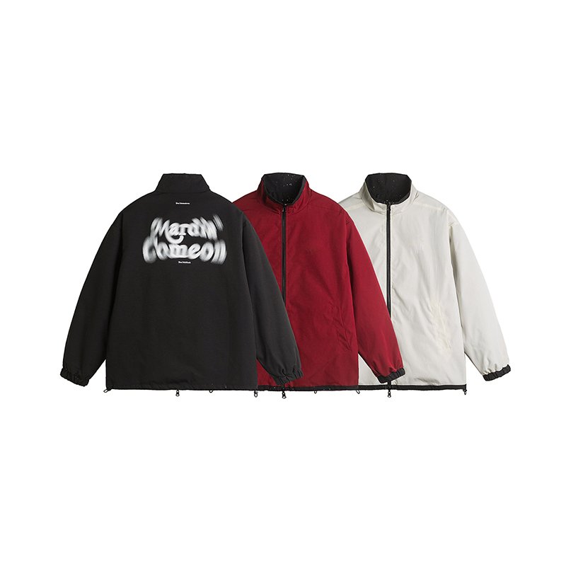 New Design Custom Printed Logo Reversible Men's Jacket Fashion Trend College Baseball Bomber Jacket For Men