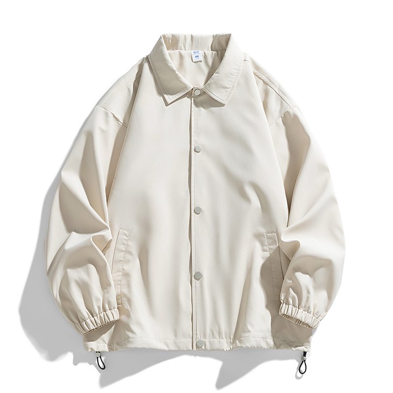 Drop Shipping Custom Brand Unisex Plus Size Low MOQ Windbreaker Spring Jacket Loose Design Plain Coach Jackets