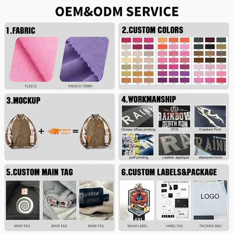 Rainbow Spray 2024 New Design Street Fashion Patchwork Raglan Sleeve Leather Men's Jacket