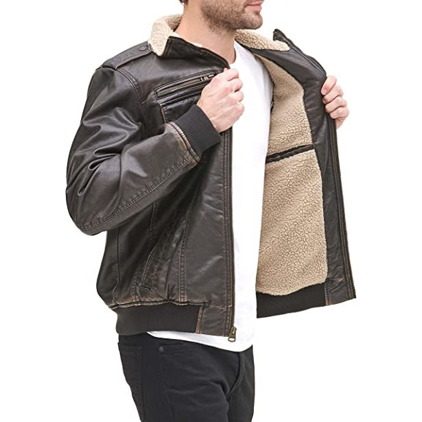 Wholesale Custom Made Motorbike Jackets Factory Made ODM Services Leather Jacket For Mens Street Wear Fashion Casual Style