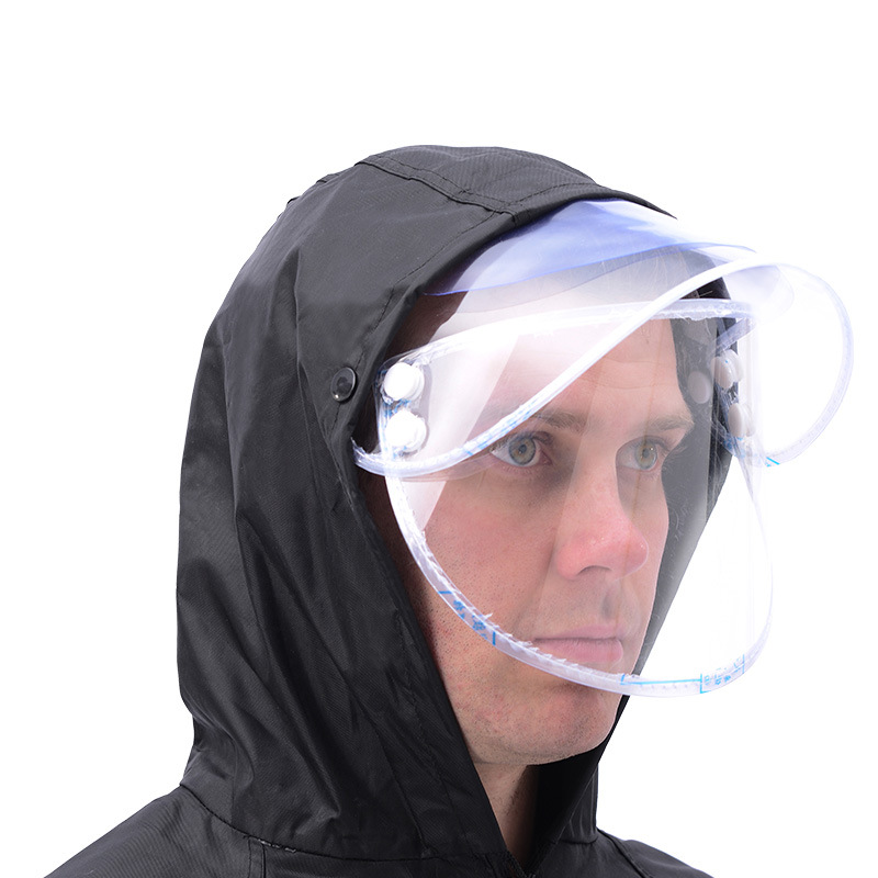 100% Waterproof Hooded Ropa Impermeable Moto Motorcycle Outdoor Raincoat For Men's Reflective Rain Jacket