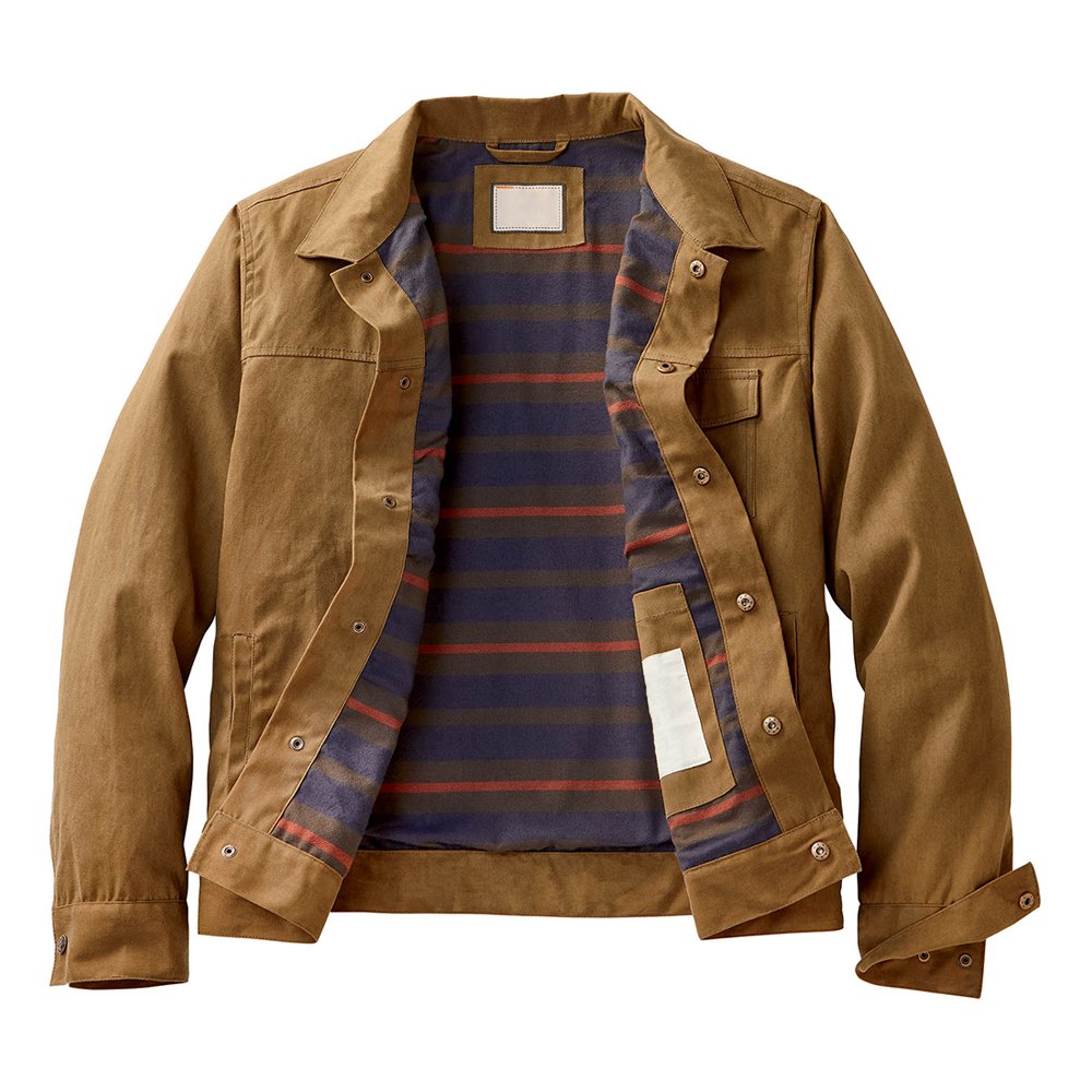 Doger Plain Dyed OEM Designs Mens Waterproof Trucker Jacket Cotton Fabric Casual Woven Winter Jackets Quilted Trucker Jackets