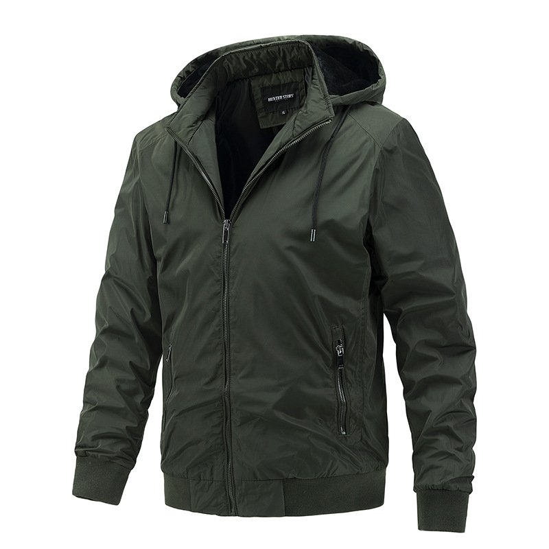 OEM Custom Design Winter Windbreaker Wholesale Men Plus Size Men's Jackets Plain Nylon Satin Bomber Men's Jackets