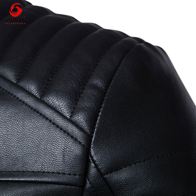 Mens Jackets Fashion Men Faux Leather Coat Zipper Overcoat Motor Jacket Motorcycle Bikers Top Clothing